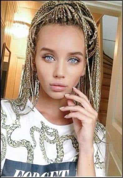 23 Ravishing Box Braids Hairstyles for White Girls (2021)