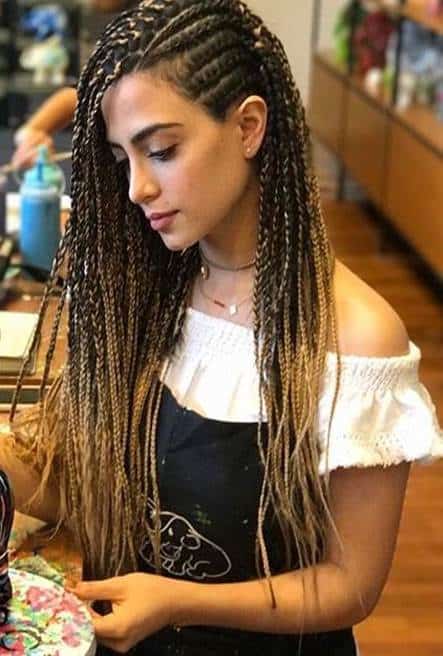 23 Ravishing Box Braids Hairstyles For White Girls 2021