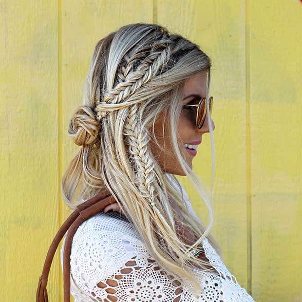 side braids form white girls