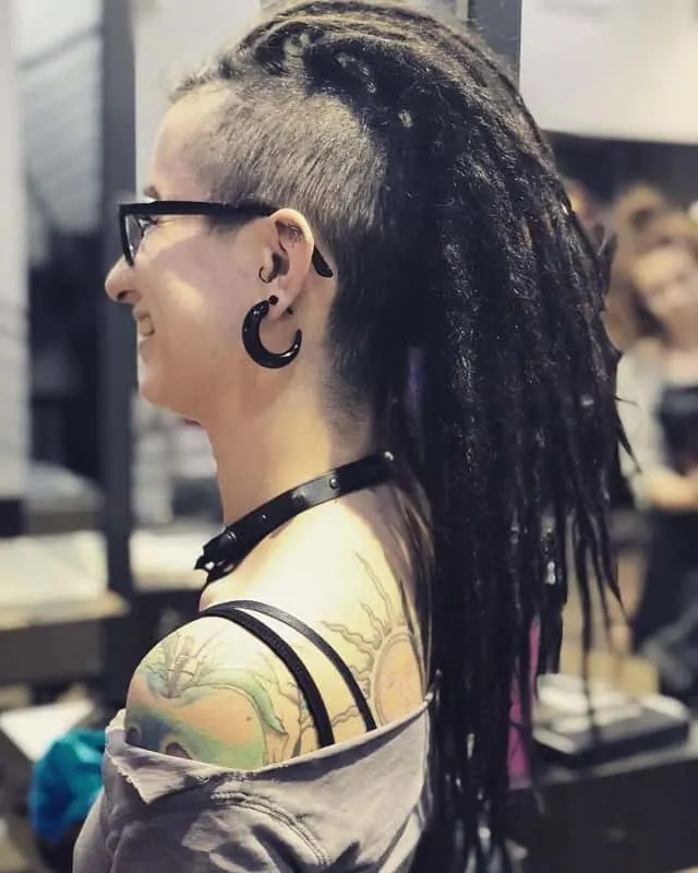 dreads with undercut for white girl