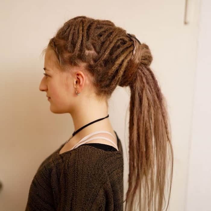 ponytail with dreadlocks for white girls