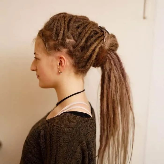 ponytail with dreadlocks for white girls