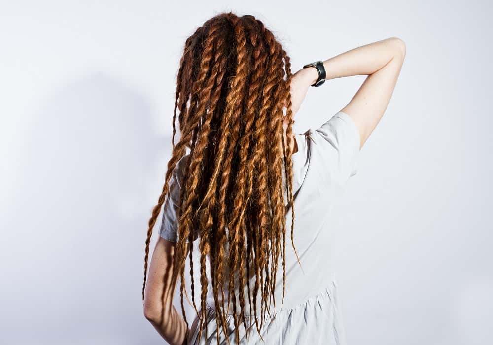 white girl's natuaral two strand twist hairstyle