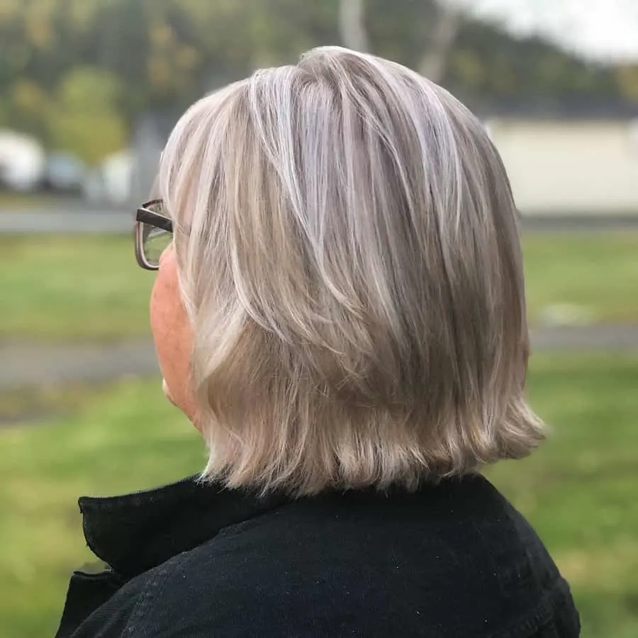 white highlights for short hair