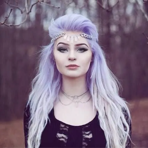 Pastel White Ombré Hairstyle