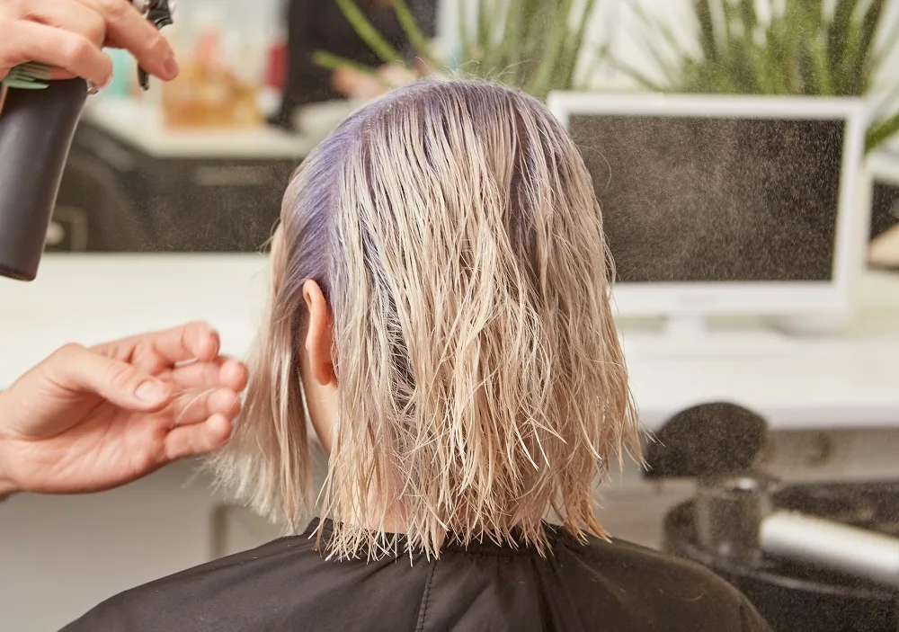 why does toned hair turn purple