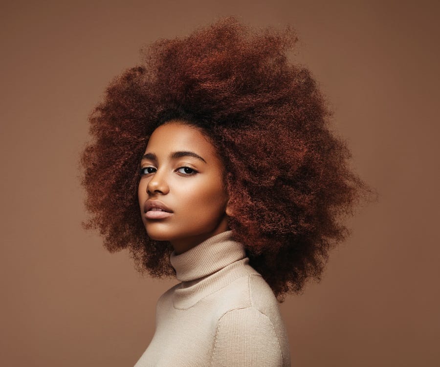 winter hair color for black women