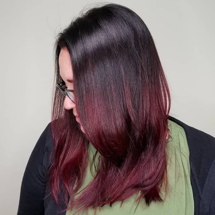 ombre hair colors for winter 