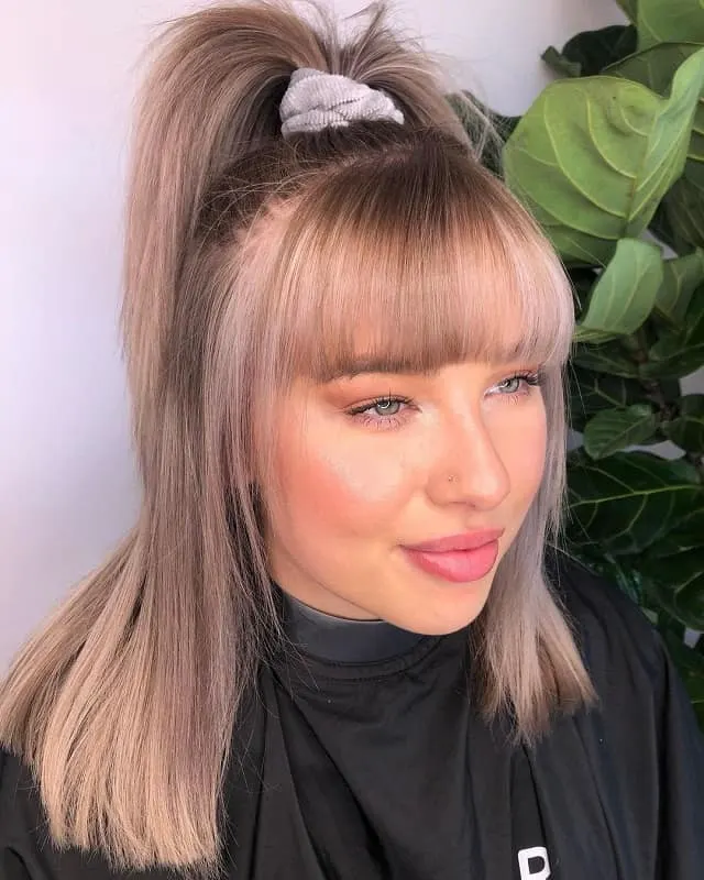 wispy bangs for oval face