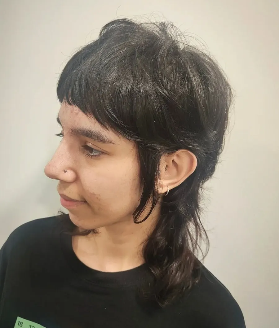 wolf mullet with hime cut