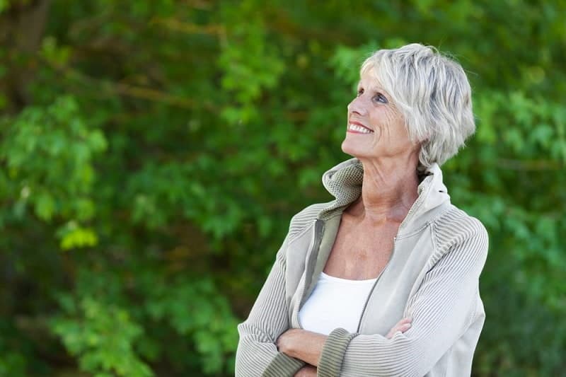 women over 50 with short grey hair