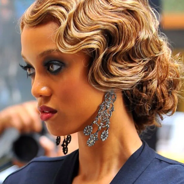 Waves hairstyle for black women