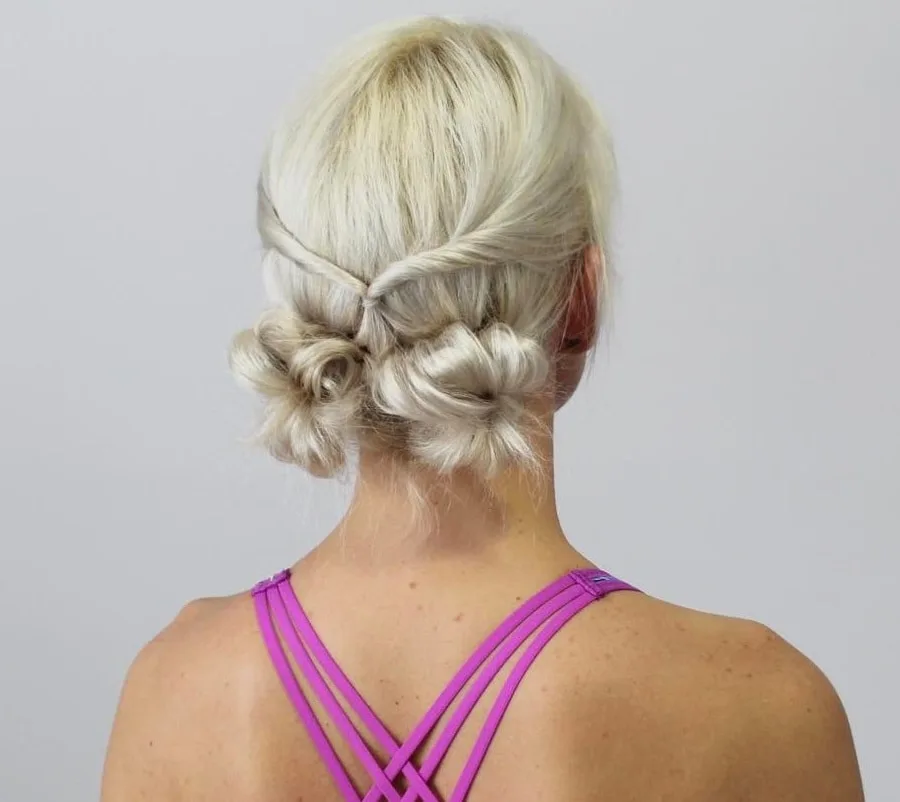 workout hairstyle for thin hair