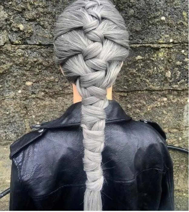 wrap around braid for long hair