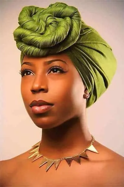 wrap hairstyle with bun for black women