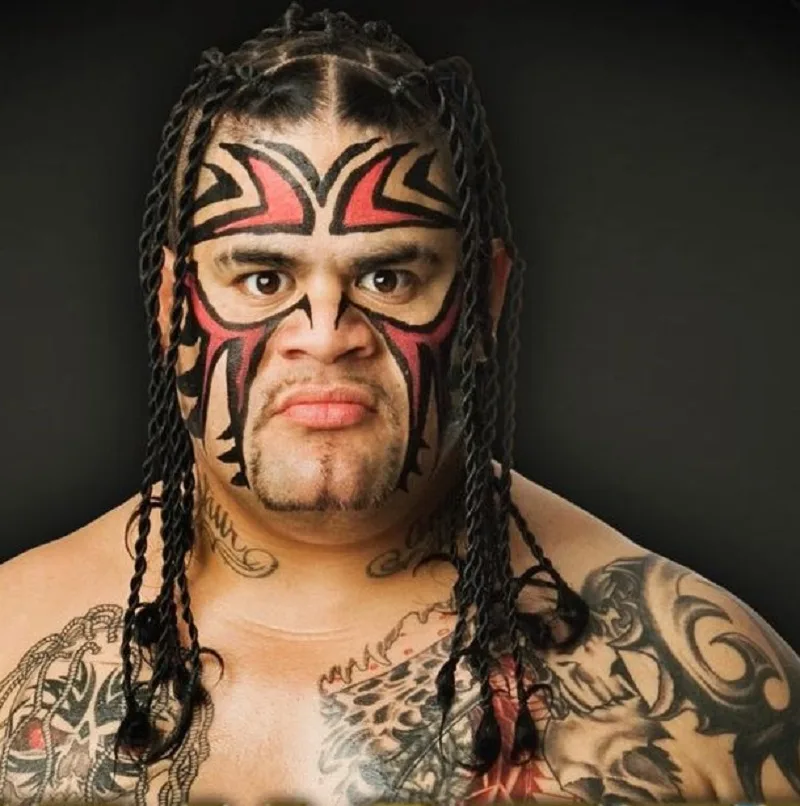 wrestler Umaga's twist braids hairstyle
