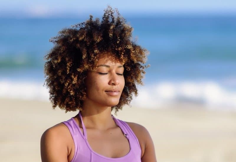 yoga hairstyle for black women
