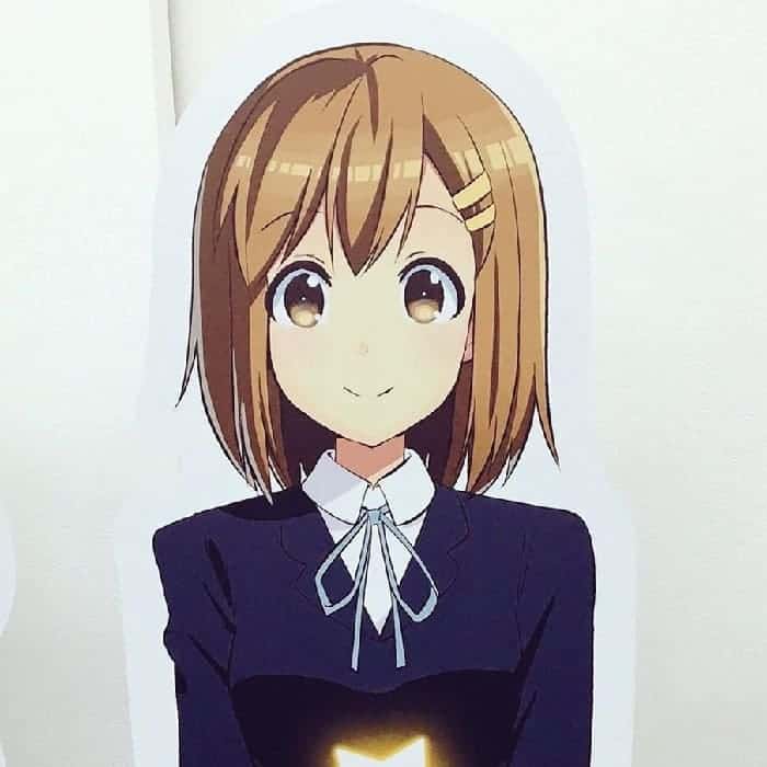 Anime Girl with Short Light Brown Hair