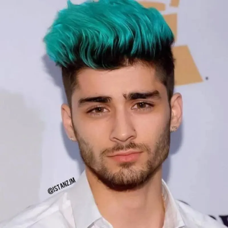 zayn malik colored hairstyle in 2016