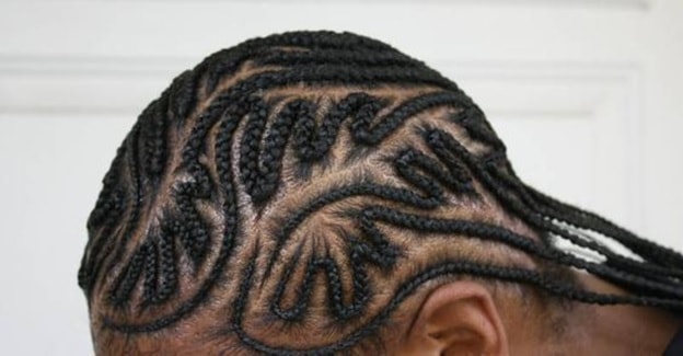 zig zag braided hairstyles for men
